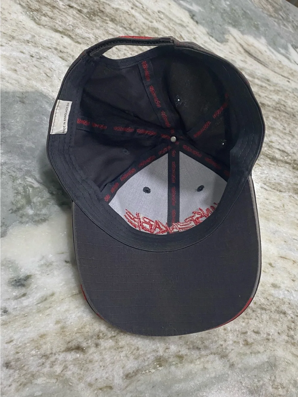 Kids UNSPEAKABLE Gray gaming Cap with Red Embroidery